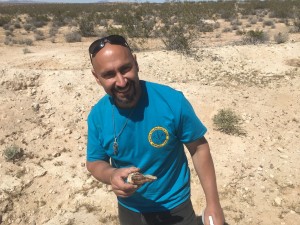 Omid found a nice piece of travertine at our claim